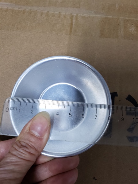 Khuôn bánh trơn tròn nhôm 7*5*2.2cm