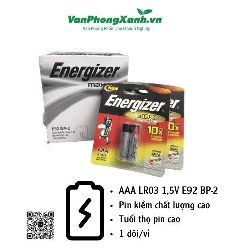 Pin Energizer AAA LR03 1,5V E92 BP-2