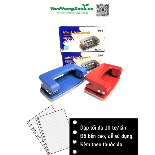 Máy đục lỗ Kwtrio - 10 tờ 988 (Cái)