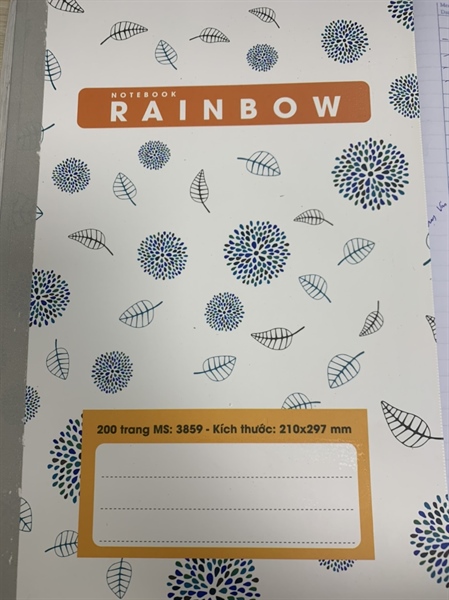 Sổ A4 may gáy Rainbow