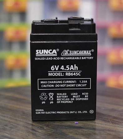 Ắc quy Sunca RB645C (RP640CS) 6V 4.5Ah