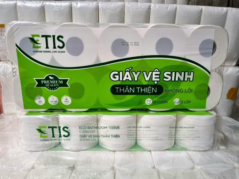 Giấy vệ sinh Etis 10 cuộn/dây