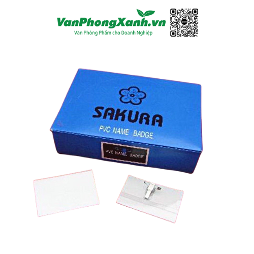 Thẻ cài ngực Sakura 5.5 x 9cm