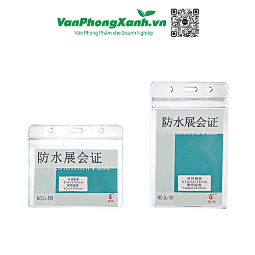 Thẻ đeo nhân viên nhựa mặt miết trong nhỏ