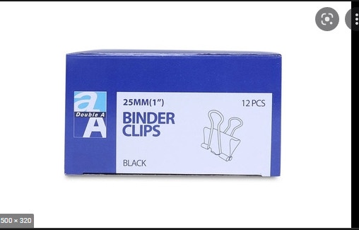 Kẹp sắt đen DoubleA 25mm