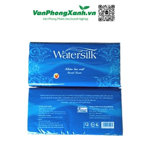Giấy ăn rút Watersilk 2 lớp (200 tờ/ gói)