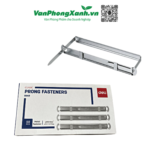 Kẹp acco sắt Deli 5549 ( nẹp tại liệu)