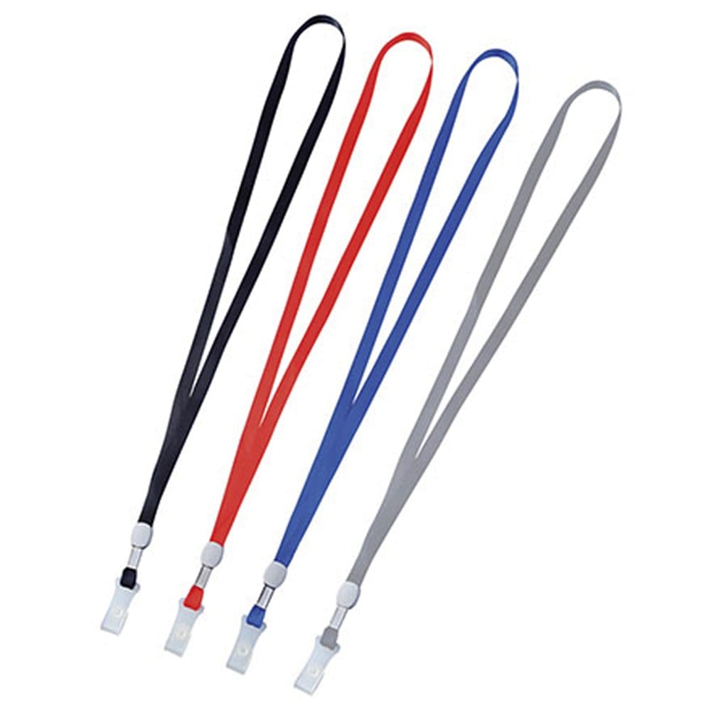 Dây đeo thẻ kẹp nhựa, dây lụa