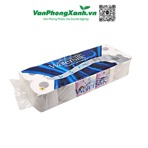 Giấy vệ sinh Watersilk (10 cuộn/ dây)