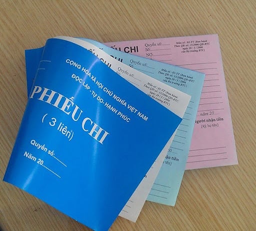 Phiếu thu/chi /nhập kho/ xuất kho A5 3 liên 100 tờ